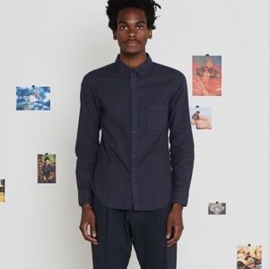 Entireworld. Navy Oxford Shirt